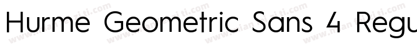 Hurme Geometric Sans 4 Regular字体转换
